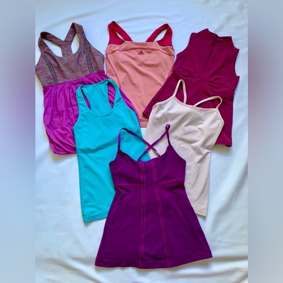 MIX AND MATCH LULULEMON & ADIDAS TOPS. SIZE XS-S. - Picture 1 of 3
